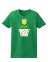 Easter Tulip Design - Yellow Womens Dark T-Shirt by TooLoud-Womens T-Shirt-TooLoud-Kelly-Green-X-Small-Davson Sales