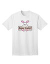 Easter-themed Adult T-Shirt featuring Adorable Bunny Design by TooLoud-Mens T-shirts-TooLoud-White-Small-Davson Sales