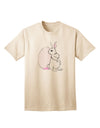 Easter-themed Adult T-Shirt featuring Bunny and Egg Design by TooLoud-Mens T-shirts-TooLoud-Natural-Small-Davson Sales