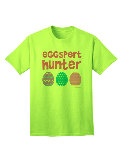 Easter-themed Pink Adult T-Shirt by TooLoud - A Must-Have for Eggspert Hunters-Mens T-shirts-TooLoud-Neon-Green-Small-Davson Sales