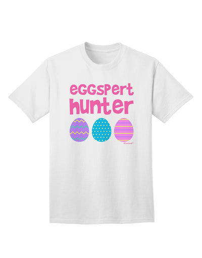 Easter-themed Pink Adult T-Shirt by TooLoud - A Must-Have for Eggspert Hunters-Mens T-shirts-TooLoud-White-Small-Davson Sales