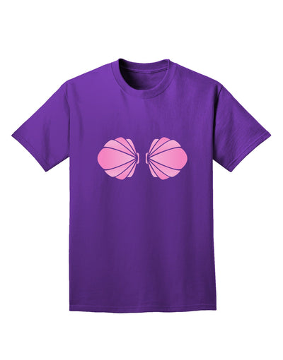 Easy Mermaid Costume Pink Shells - Halloween Adult Dark T-Shirt-Mens T-Shirt-TooLoud-Purple-Small-Davson Sales