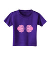 Easy Mermaid Costume Pink Shells - Halloween Toddler T-Shirt Dark-Toddler T-Shirt-TooLoud-Purple-2T-Davson Sales