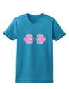 Easy Mermaid Costume Pink Shells - Halloween Womens Dark T-Shirt-TooLoud-Turquoise-X-Small-Davson Sales