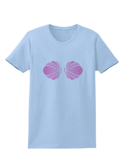 Easy Mermaid Costume Pink Shells - Halloween Womens T-Shirt-Womens T-Shirt-TooLoud-Light-Blue-X-Small-Davson Sales