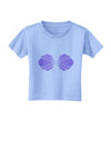 Easy Mermaid Costume Purple Shells - Halloween Toddler T-Shirt-Toddler T-Shirt-TooLoud-Aquatic-Blue-2T-Davson Sales