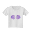 Easy Mermaid Costume Purple Shells - Halloween Toddler T-Shirt-Toddler T-Shirt-TooLoud-White-2T-Davson Sales