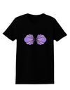 Easy Mermaid Costume Purple Shells - Halloween Womens Dark T-Shirt-TooLoud-Black-X-Small-Davson Sales