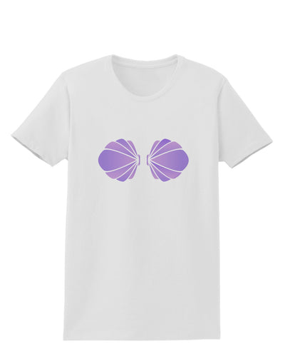 Easy Mermaid Costume Purple Shells - Halloween Womens T-Shirt-Womens T-Shirt-TooLoud-White-X-Small-Davson Sales