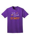 Eat Drink Scary Black Adult Dark T-Shirt-Mens T-Shirt-TooLoud-Purple-Small-Davson Sales