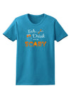 Eat Drink Scary Black Womens Dark T-Shirt-TooLoud-Turquoise-X-Small-Davson Sales