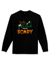 Eat Drink Scary Green Adult Long Sleeve Dark T-Shirt-TooLoud-Black-Small-Davson Sales