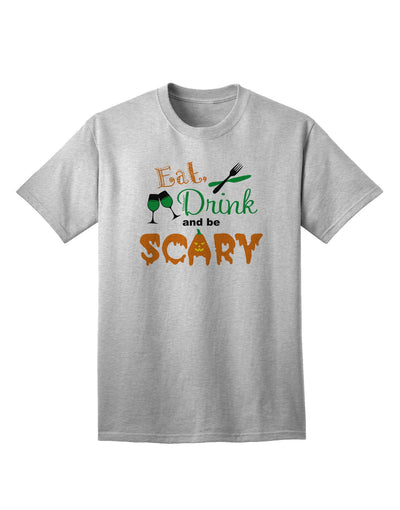 Eat Drink Scary Green Adult T-Shirt-Mens T-Shirt-TooLoud-AshGray-Small-Davson Sales