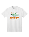 Eat Drink Scary Green Adult T-Shirt-Mens T-Shirt-TooLoud-White-Small-Davson Sales