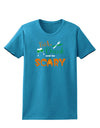 Eat Drink Scary Green Womens Dark T-Shirt-TooLoud-Turquoise-X-Small-Davson Sales