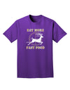 Eat More Fast Food - Deer Adult Dark T-Shirt-Mens T-Shirt-TooLoud-Purple-Small-Davson Sales