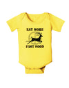 Eat More Fast Food - Deer Baby Romper Bodysuit-Baby Romper-TooLoud-Yellow-06-Months-Davson Sales