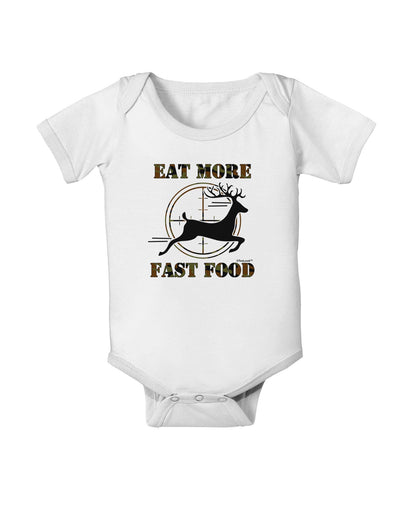 Eat More Fast Food - Deer Baby Romper Bodysuit-Baby Romper-TooLoud-White-06-Months-Davson Sales