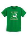 Eat More Fast Food - Deer Childrens Dark T-Shirt-Childrens T-Shirt-TooLoud-Kelly-Green-X-Small-Davson Sales