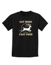 Eat More Fast Food - Deer Childrens Dark T-Shirt-Childrens T-Shirt-TooLoud-Black-X-Small-Davson Sales