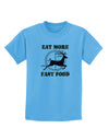 Eat More Fast Food - Deer Childrens T-Shirt-Childrens T-Shirt-TooLoud-Aquatic-Blue-X-Small-Davson Sales