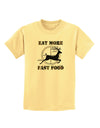 Eat More Fast Food - Deer Childrens T-Shirt-Childrens T-Shirt-TooLoud-Daffodil-Yellow-X-Small-Davson Sales