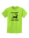 Eat More Fast Food - Deer Childrens T-Shirt-Childrens T-Shirt-TooLoud-Lime-Green-X-Small-Davson Sales