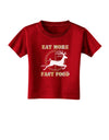 Eat More Fast Food - Deer Toddler T-Shirt Dark-Toddler T-Shirt-TooLoud-Red-2T-Davson Sales