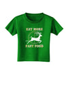 Eat More Fast Food - Deer Toddler T-Shirt Dark-Toddler T-Shirt-TooLoud-Clover-Green-2T-Davson Sales