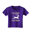 Eat More Fast Food - Deer Toddler T-Shirt Dark-Toddler T-Shirt-TooLoud-Purple-2T-Davson Sales