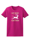 Eat More Fast Food - Deer Womens Dark T-Shirt-TooLoud-Hot-Pink-Small-Davson Sales