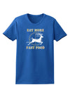 Eat More Fast Food - Deer Womens Dark T-Shirt-TooLoud-Royal-Blue-X-Small-Davson Sales