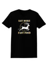 Eat More Fast Food - Deer Womens Dark T-Shirt-TooLoud-Black-X-Small-Davson Sales