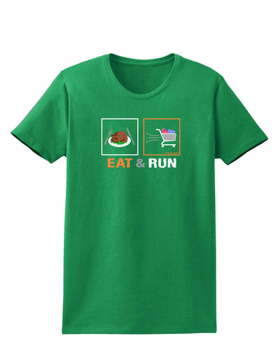 Eat & Run Black Friday Womens Dark T-Shirt-TooLoud-Kelly-Green-X-Small-Davson Sales