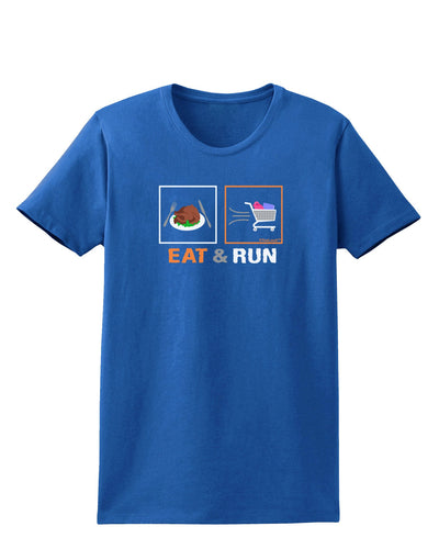 Eat & Run Black Friday Womens Dark T-Shirt-TooLoud-Royal-Blue-X-Small-Davson Sales