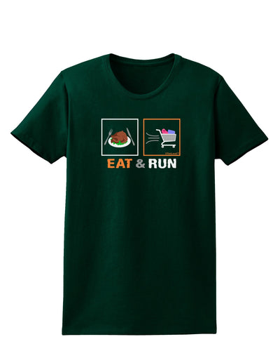 Eat & Run Black Friday Womens Dark T-Shirt-TooLoud-Forest-Green-Small-Davson Sales