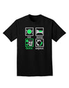 Eat Sleep Drink Green Beer Repeat Adult Dark T-Shirt-Mens T-Shirt-TooLoud-Black-Small-Davson Sales