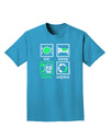 Eat Sleep Drink Green Beer Repeat Adult Dark T-Shirt-Mens T-Shirt-TooLoud-Turquoise-Small-Davson Sales