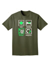 Eat Sleep Drink Green Beer Repeat Adult Dark T-Shirt-Mens T-Shirt-TooLoud-Military-Green-Small-Davson Sales