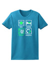 Eat Sleep Drink Green Beer Repeat Womens Dark T-Shirt-TooLoud-Turquoise-X-Small-Davson Sales