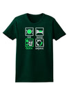 Eat Sleep Drink Green Beer Repeat Womens Dark T-Shirt-TooLoud-Forest-Green-Small-Davson Sales