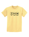 Eat Sleep Drum Design Childrens T-Shirt by TooLoud-Childrens T-Shirt-TooLoud-Daffodil-Yellow-X-Small-Davson Sales