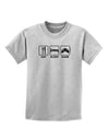 Eat Sleep Game Design Childrens T-Shirt by TooLoud-Childrens T-Shirt-TooLoud-AshGray-X-Small-Davson Sales