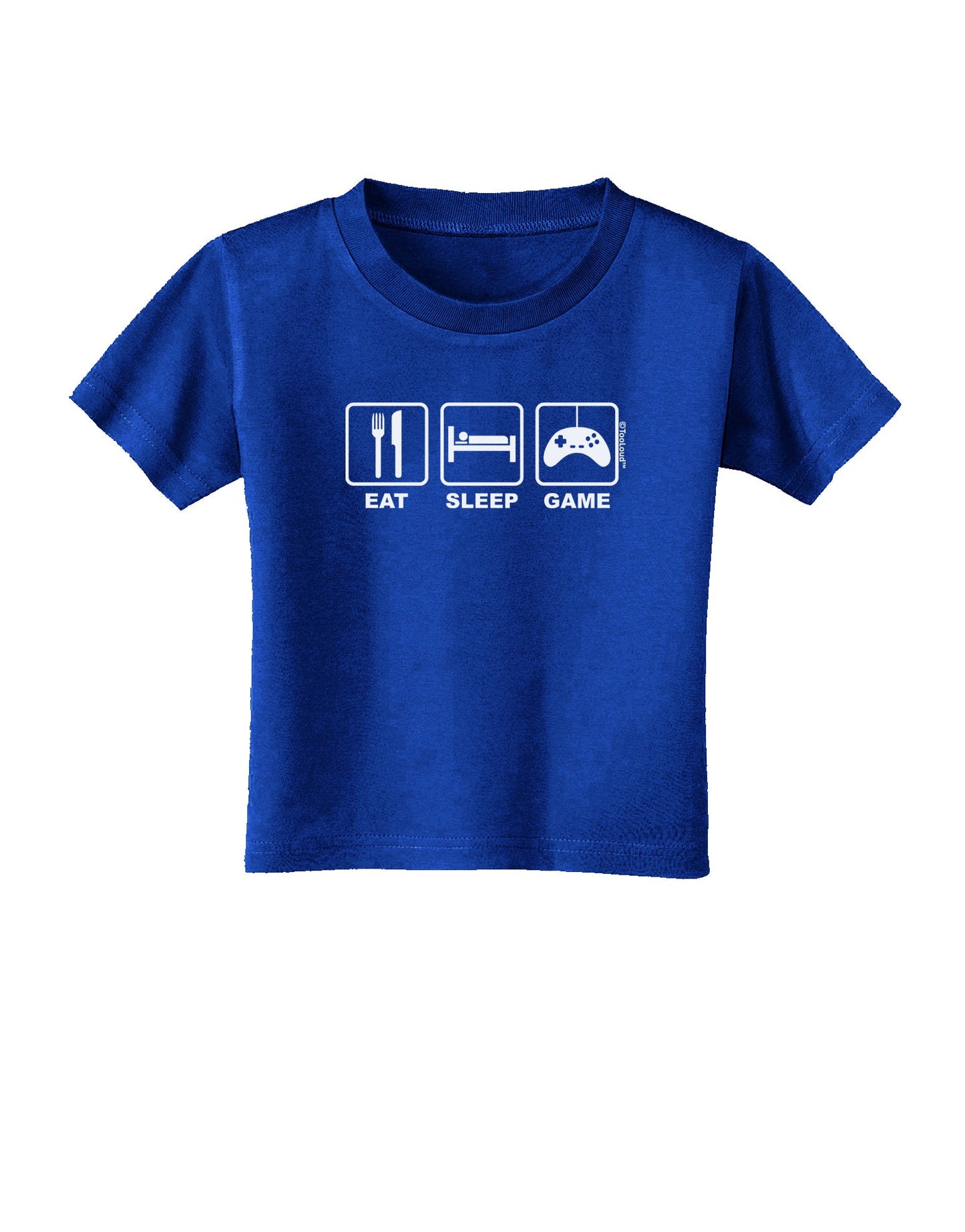 Eat Sleep Game Design Toddler T-Shirt Dark by TooLoud-Toddler T-Shirt-TooLoud-Royal-Blue-2T-Davson Sales
