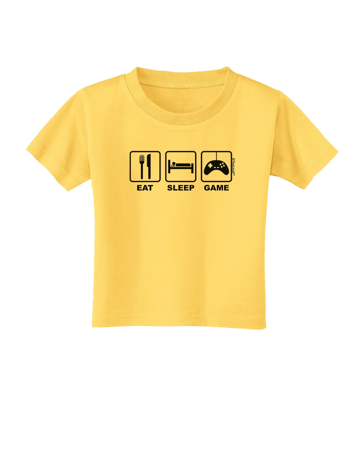 Eat Sleep Game Design Toddler T-Shirt by TooLoud-Toddler T-Shirt-TooLoud-Yellow-2T-Davson Sales