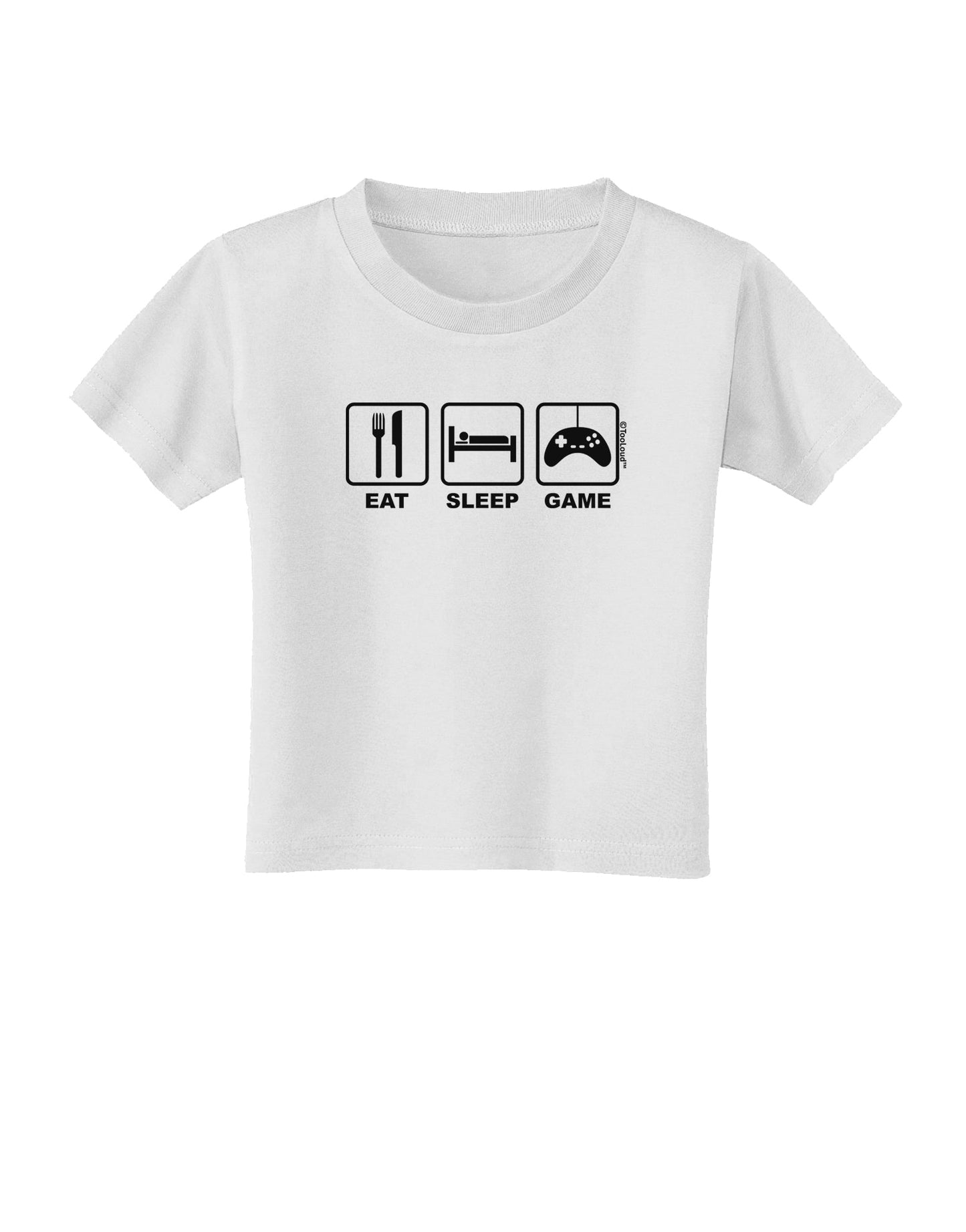 Eat Sleep Game Design Toddler T-Shirt by TooLoud-Toddler T-Shirt-TooLoud-White-2T-Davson Sales