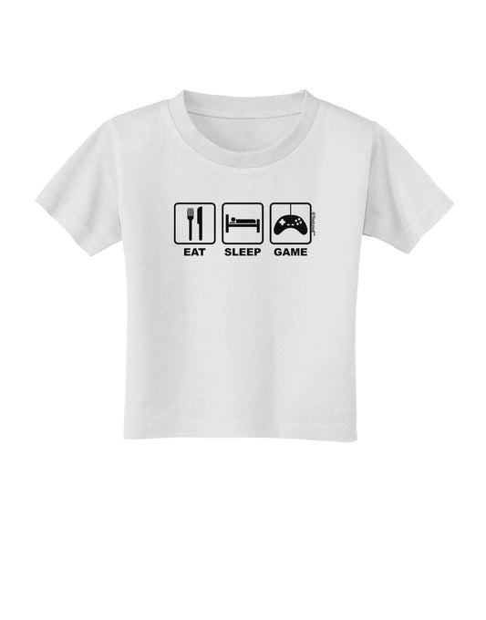 Eat Sleep Game Design Toddler T-Shirt by TooLoud-Toddler T-Shirt-TooLoud-White-2T-Davson Sales