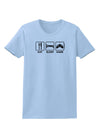 Eat Sleep Game Design Womens T-Shirt by TooLoud-Womens T-Shirt-TooLoud-Light-Blue-X-Small-Davson Sales