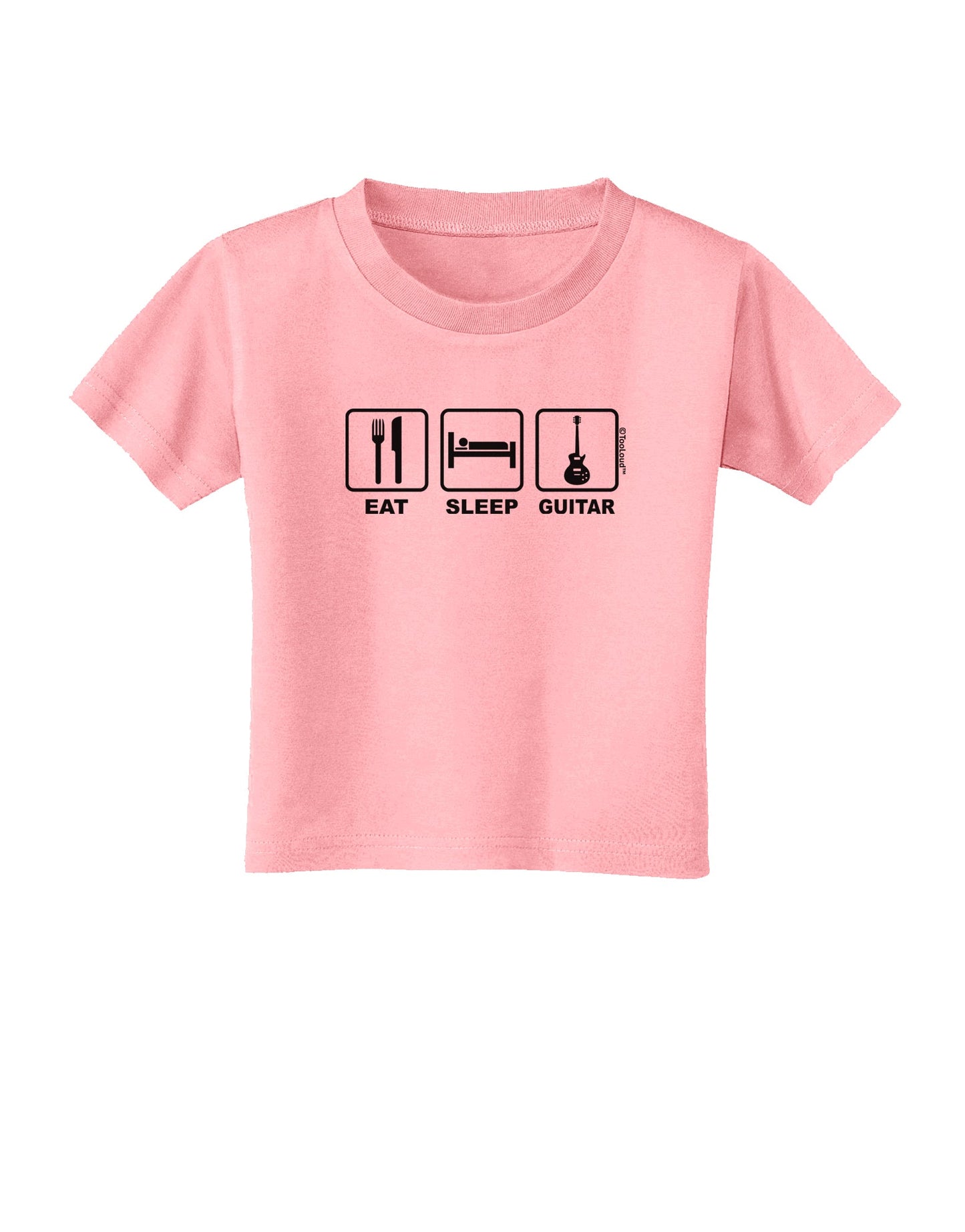 Eat Sleep Guitar Design Toddler T-Shirt by TooLoud-Toddler T-Shirt-TooLoud-Candy-Pink-2T-Davson Sales