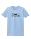 Eat Sleep Music Design Womens T-Shirt by TooLoud-Womens T-Shirt-TooLoud-Light-Blue-X-Small-Davson Sales